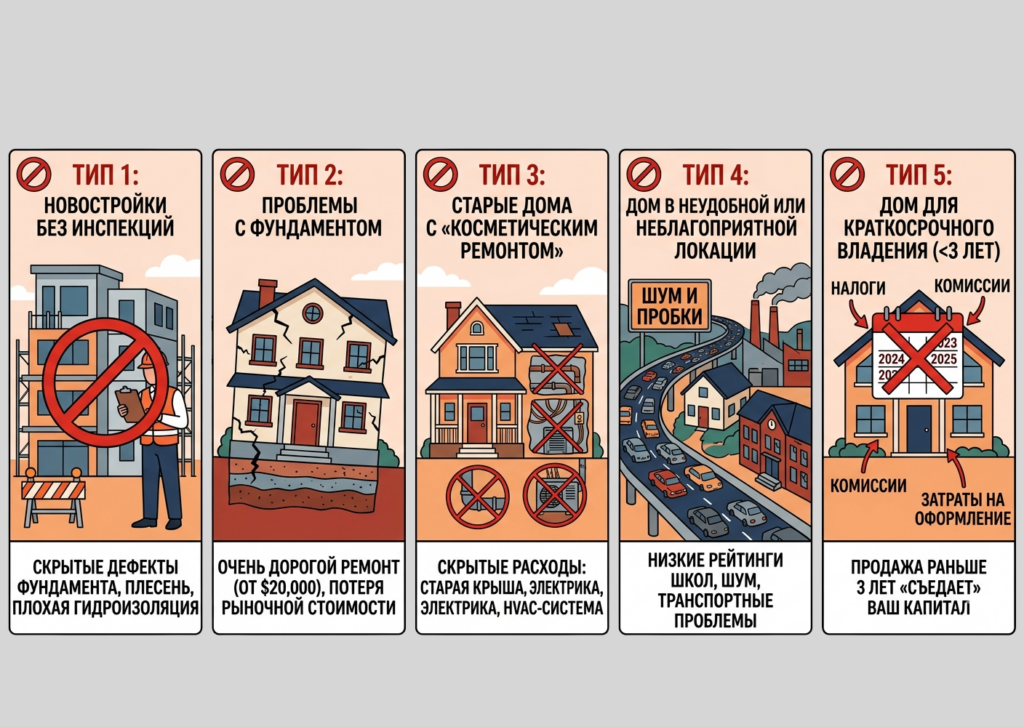 5 типів будинків у США та Каліфорнії, які не можна купувати
