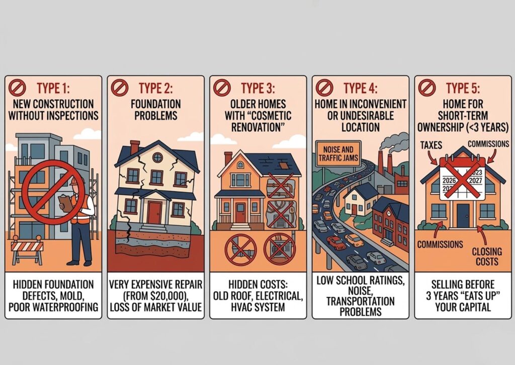 5 Types of Homes in the US and California You Shouldn't Buy